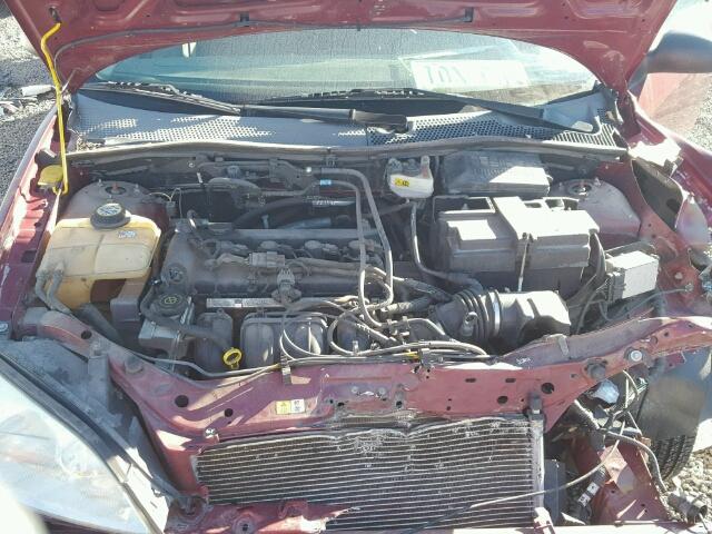 1FAFP34N57W143178 - 2007 FORD FOCUS ZX4 RED photo 7