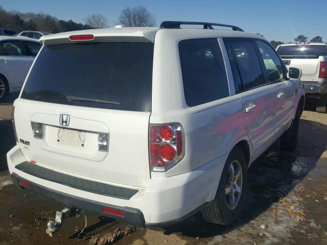 5FNYF28696B050976 - 2006 HONDA PILOT EX WHITE photo 4