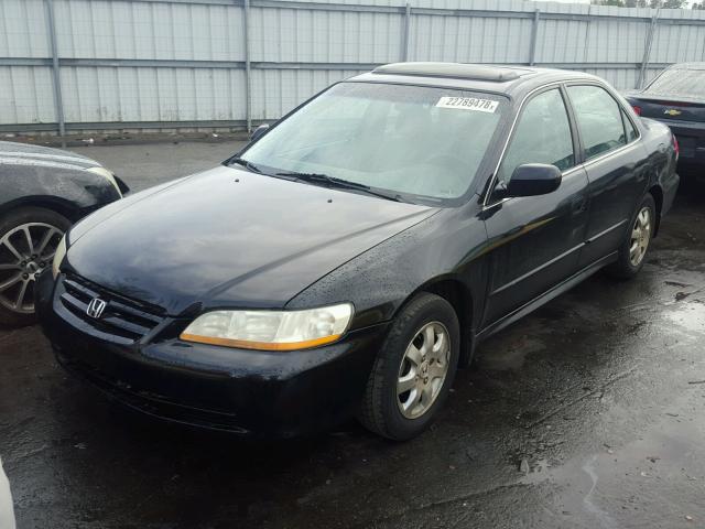 1HGCG566X1A064383 - 2001 HONDA ACCORD EX BLACK photo 2