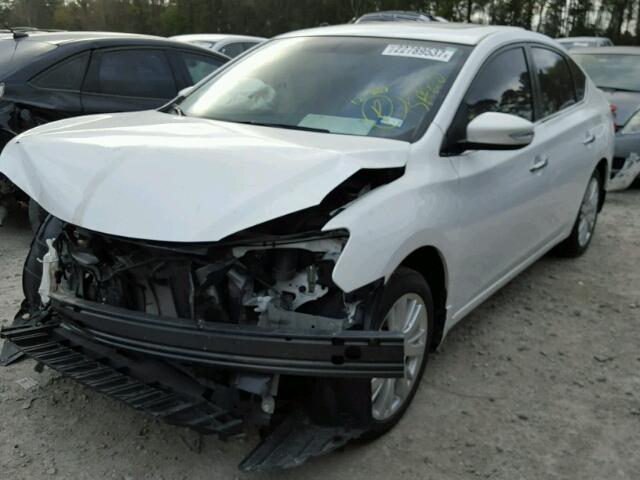 3N1AB7AP3FY223363 - 2015 NISSAN SENTRA S WHITE photo 2