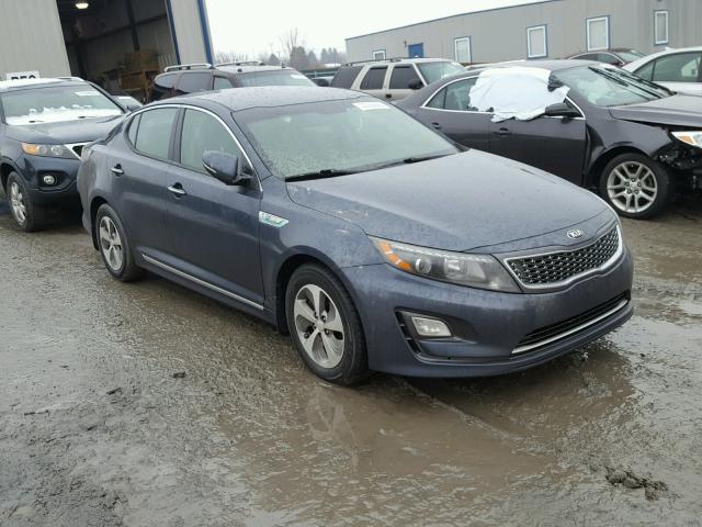 KNAGM4AD3E5075665 - 2014 KIA OPTIMA HYB BLUE photo 1