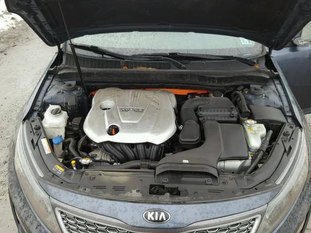 KNAGM4AD3E5075665 - 2014 KIA OPTIMA HYB BLUE photo 7