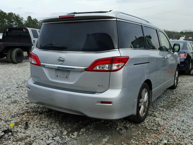 JN8AE2KPXC9045740 - 2012 NISSAN QUEST S SILVER photo 4