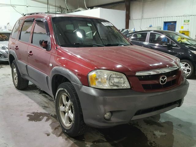 4F2YZ04146KM12575 - 2006 MAZDA TRIBUTE S RED photo 1