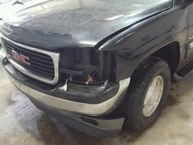 1GKEC13T75R202110 - 2005 GMC YUKON Czarny zdjęcie 9