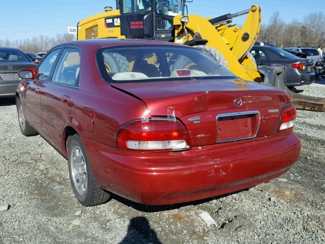 1YVGF22C5X5864078 - 1999 MAZDA 626 ES RED photo 3