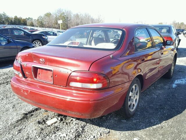 1YVGF22C5X5864078 - 1999 MAZDA 626 ES RED photo 4