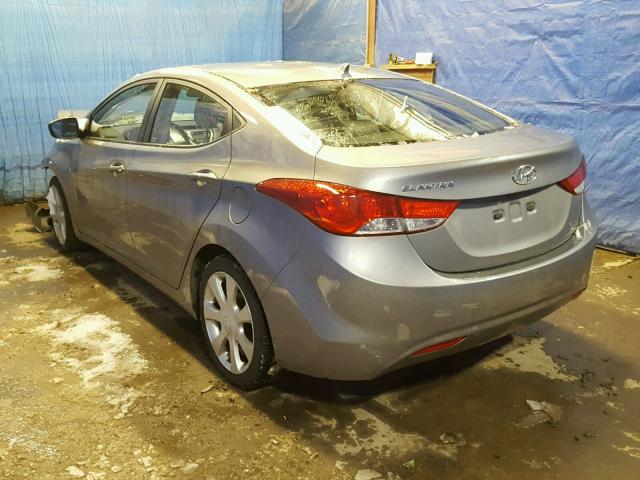 KMHDH4AE6BU088975 - 2011 HYUNDAI ELANTRA GL GRAY photo 3