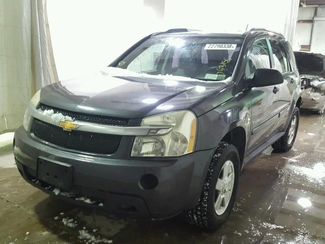 2CNDL23F476232165 - 2007 CHEVROLET EQUINOX LS BLACK photo 2