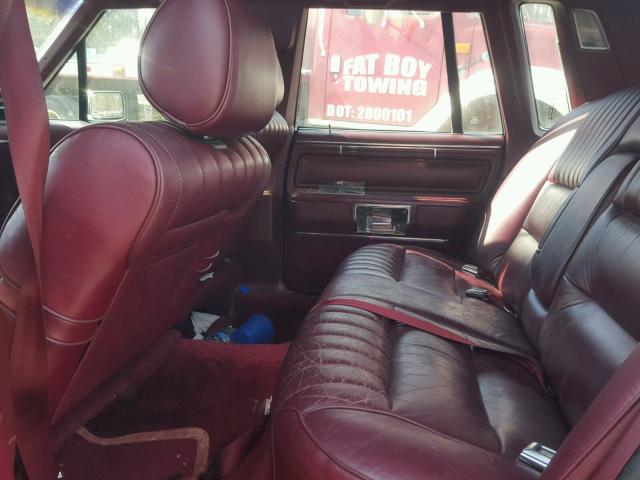 1LNBM81F2KY767332 - 1989 LINCOLN TOWN CAR MAROON photo 6