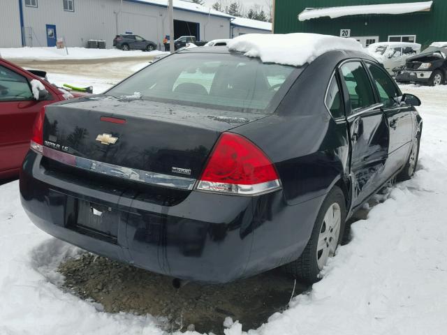 2G1WB55K079261617 - 2007 CHEVROLET IMPALA LS BLACK photo 4