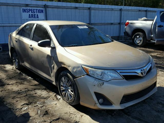 4T1BF1FK0CU029769 - 2012 TOYOTA CAMRY BASE GOLD photo 1