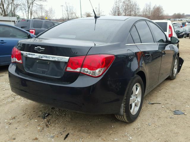 1G1PF5SC4C7345442 - 2012 CHEVROLET CRUZE LT BLACK photo 4