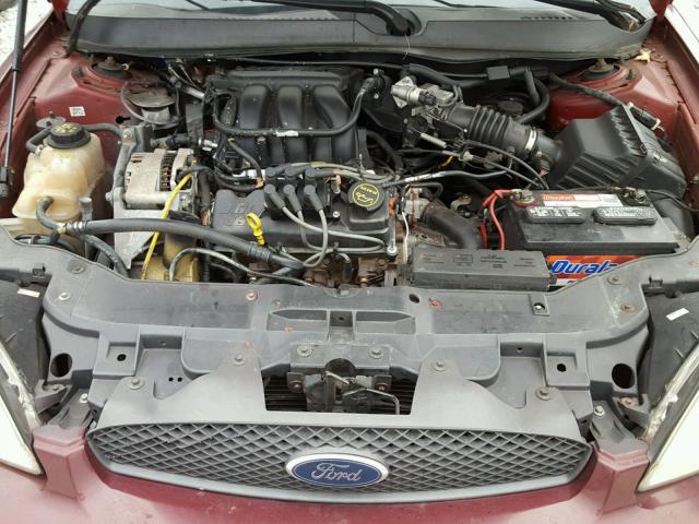 1FAFP53UX4A127426 - 2004 FORD TAURUS SE MAROON photo 7