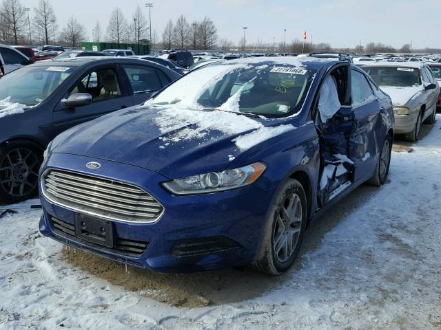 3FA6P0H79DR341769 - 2013 FORD FUSION SE BLUE photo 2