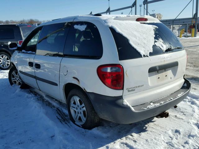 1D4GP25353B285105 - 2003 DODGE CARAVAN SE WHITE photo 3