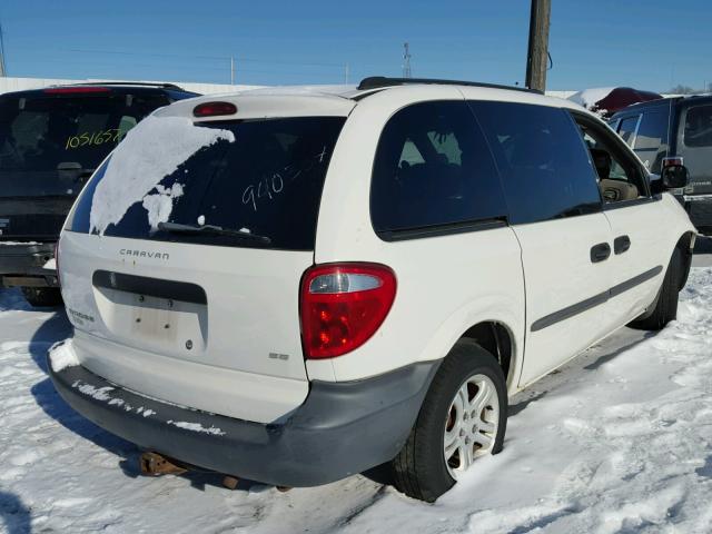 1D4GP25353B285105 - 2003 DODGE CARAVAN SE WHITE photo 4