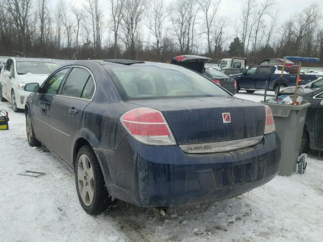 1G8ZS57BX8F269308 - 2008 SATURN AURA XE BLUE photo 3