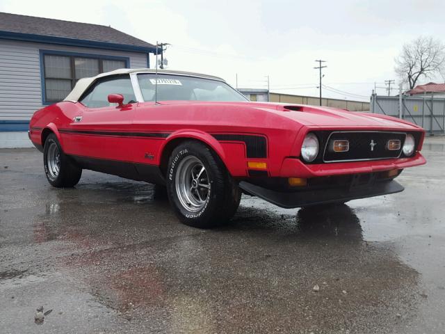 2F03H102318 - 1972 FORD MUSTANG RED photo 1