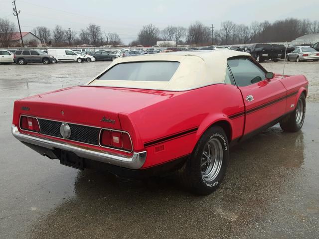 2F03H102318 - 1972 FORD MUSTANG RED photo 4