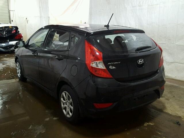 KMHCT5AE6DU078207 - 2013 HYUNDAI ACCENT GLS BLACK photo 3