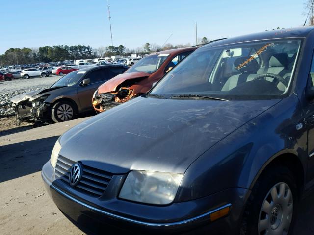 3VWRK69M44M090277 - 2004 VOLKSWAGEN JETTA GL GRAY photo 9