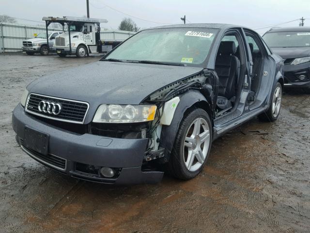 WAULC68E45A098522 - 2005 AUDI A4 1.8T QU BLACK photo 2