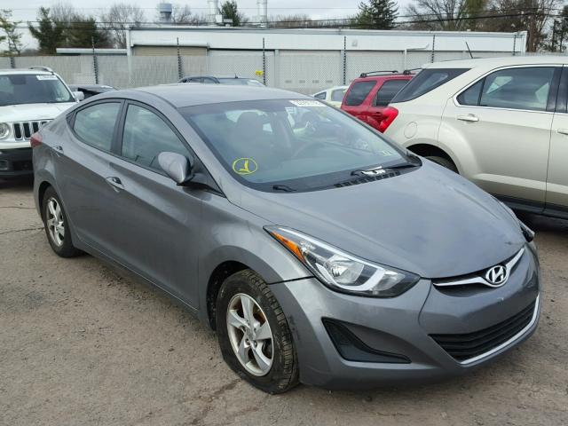 5NPDH4AE4EH472126 - 2014 HYUNDAI ELANTRA SE GRAY photo 1