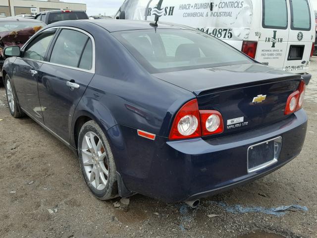1G1ZE5E14BF266685 - 2011 CHEVROLET MALIBU LTZ Көк фото 3