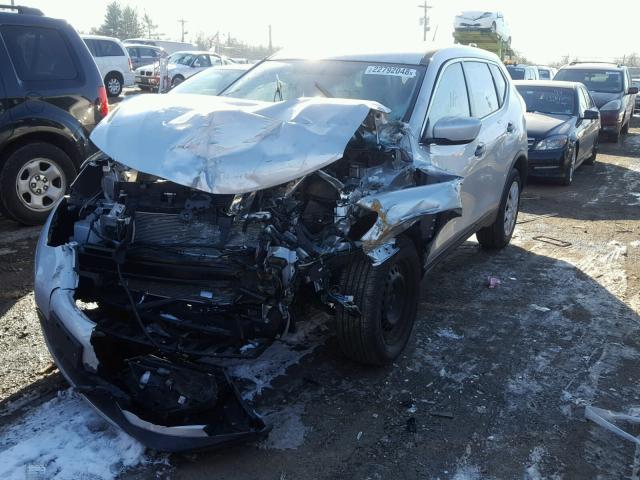 KNMAT2MV9GP624345 - 2016 NISSAN ROGUE S SILVER photo 2