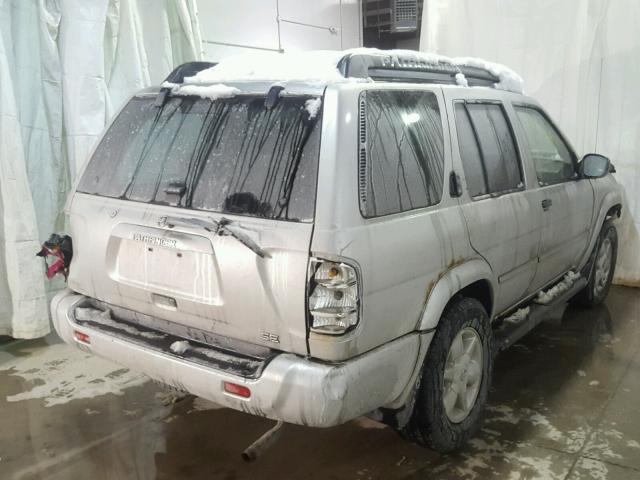 JN8DR09Y82W716049 - 2002 NISSAN PATHFINDER GRAY photo 4