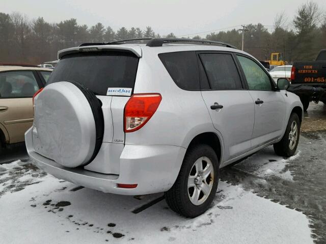 JTMBD33V976025735 - 2007 TOYOTA RAV4 SILVER photo 4