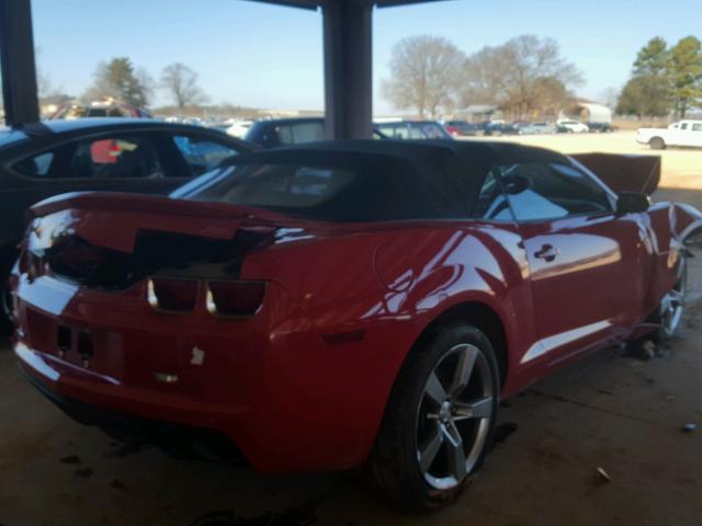 2G1FC3DD1B9204971 - 2011 CHEVROLET CAMARO LT RED photo 4