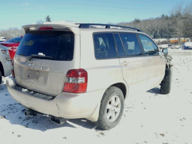 JTEDP21A970135709 - 2007 TOYOTA HIGHLANDER GOLD photo 4