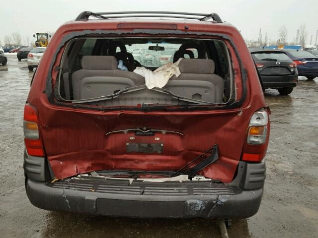 1GMDU03E22D215772 - 2002 PONTIAC MONTANA RED photo 9