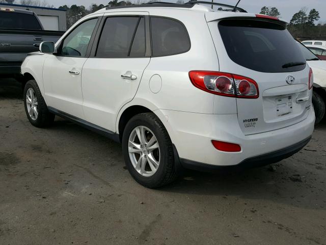 5XYZK3AB5BG086454 - 2011 HYUNDAI SANTA FE L WHITE photo 3