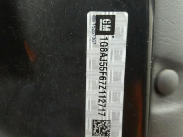 1G8AJ55F67Z112717 - 2007 SATURN ION LEVEL WHITE photo 10