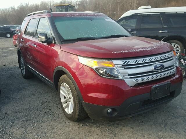 1FM5K7D80DGB13349 - 2013 FORD EXPLORER X RED photo 1