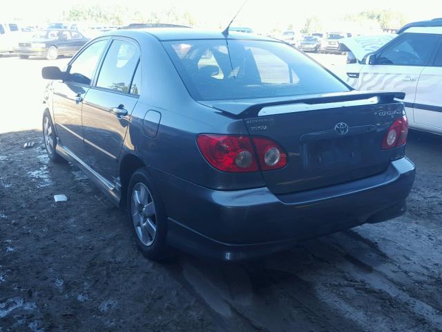 2T1BR32E97C753986 - 2007 TOYOTA COROLLA CE GRAY photo 3