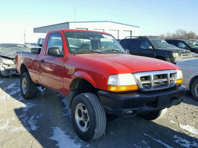 1FTYR10V9YPA93405 - 2000 FORD RANGER RED photo 1