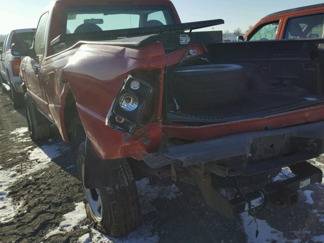 1FTYR10V9YPA93405 - 2000 FORD RANGER RED photo 9