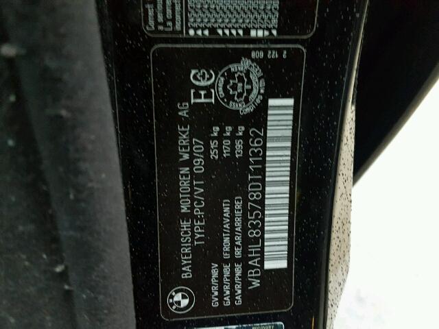 WBAHL83578DT11362 - 2008 BMW ALPINA B7 შავი ფოტო 10