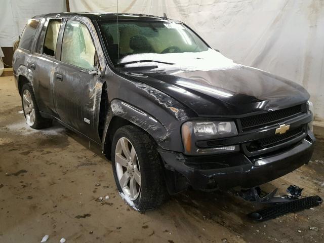 1GNET13H082213106 - 2008 CHEVROLET TRAILBLAZE BLACK photo 1