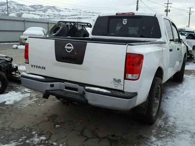 1N6AA07B07N213842 - 2007 NISSAN TITAN XE WHITE photo 4