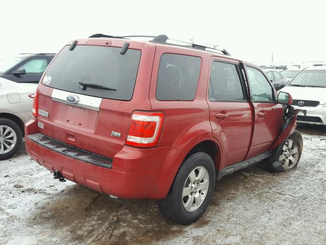 1FMCU9EG5AKC42893 - 2010 FORD ESCAPE LIM RED photo 4