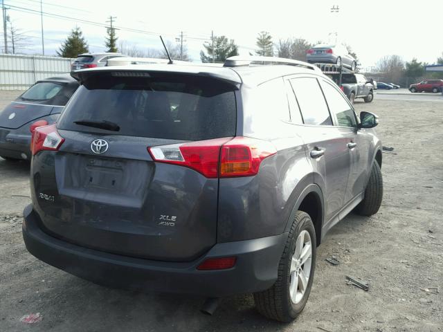 JTMRFREV8D5018477 - 2013 TOYOTA RAV4 XLE GRAY photo 4