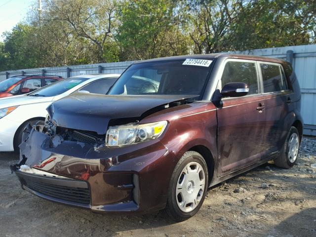 JTLZE4FE7B1121922 - 2011 TOYOTA SCION XB PURPLE photo 2