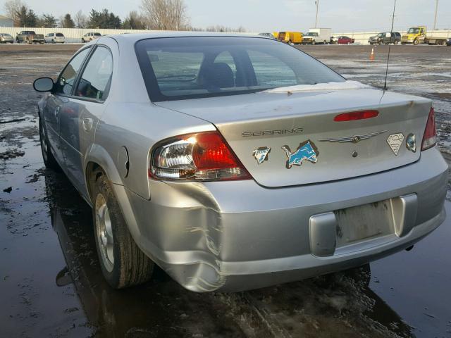 1C3EL46X25N568192 - 2005 CHRYSLER SEBRING SILVER photo 3