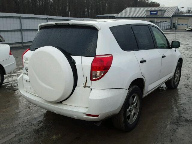 JTMBK33V985047523 - 2008 TOYOTA RAV4 WHITE photo 4