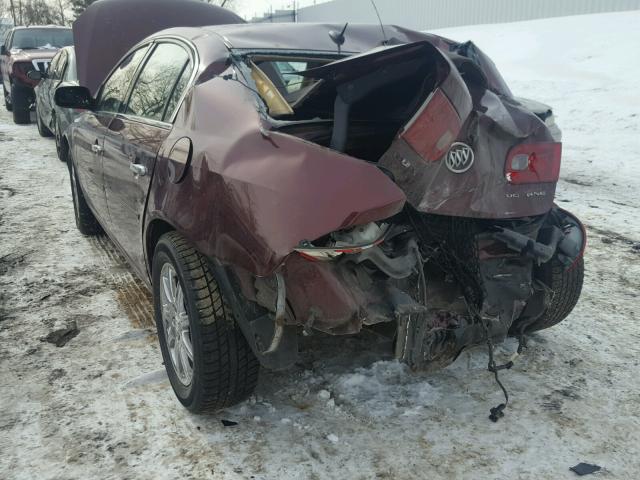 1G4HD57297U152384 - 2007 BUICK LUCERNE CX MAROON photo 3